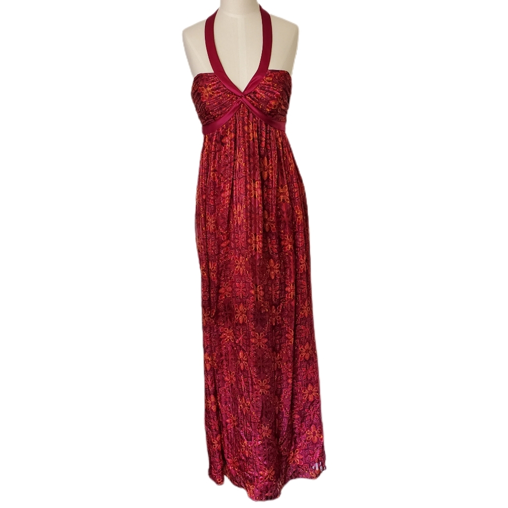 Laundry Silk halter gown